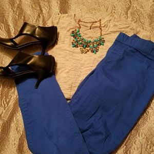 Cobalt blue jeggings
